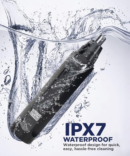 Image of Bombay Shaving Company Nose & Ear Trimmer for Men | 360 Dual Blade Precision Grooming | Type-C Fast Charging, IPX7 Waterproof, High-Speed Low-Noise Motor, 50 Min Runtime, Auto Hair Collection Filter