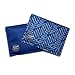 Cool Coolers by Fit & Fresh 2 Pack Soft Ice, Flexible Stretch Nylon Reusable Ice Packs for Lunch Boxes & Coolers, Navy Sketch Weave & Blue