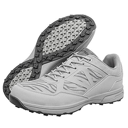 Image of THESTRON Men Golf Shoes Spring Summer Breathable Spikeless Golf Training Sport Sneakers Big Size US 7-14 Golf Walking Shoes 