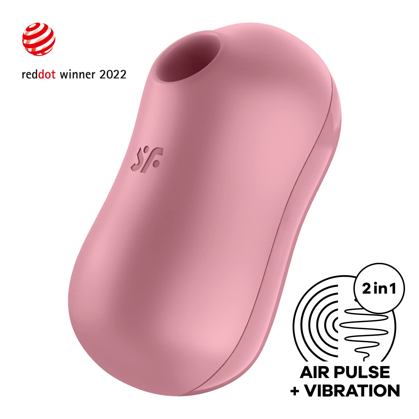 Satisfyer Cotton Candy Vibrador de Clítoris y Pulso de Aire | 11 Programas de Onda de Presión y 12 Programas de Vibración | Juguetes Sexuales Pink para Mujer | Succionador de clítoris femenino