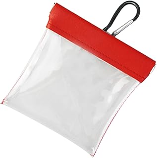Duyeuau Bolsas para camisetas de golf, bolsa de pelotas de golf con clip, peso ligero, bolsas de almacenamiento transparentes para deportes al aire libre, suministros de golf