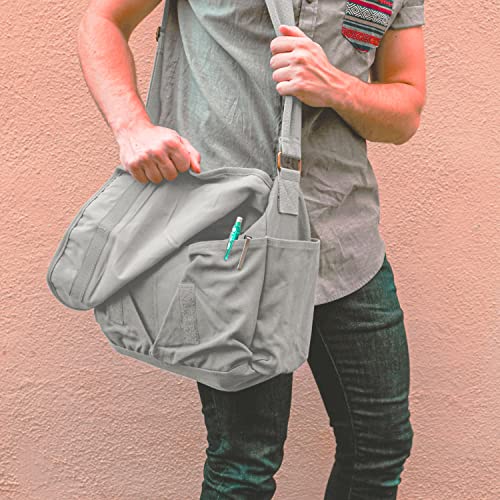 Image of Sweetbriar Classic Messenger Bag - Vintage Canvas Shoulder Bag for All-Purpose Use