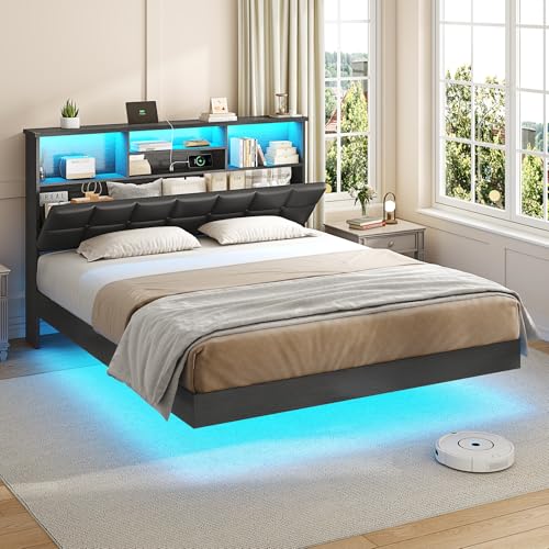 VIAGDO Floating Full Bed Frame
