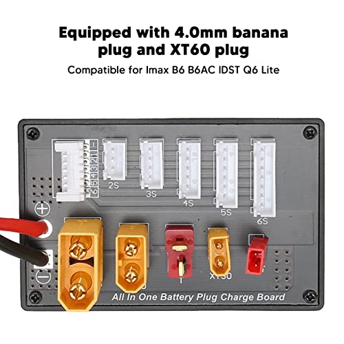 Plato multi cargador Five in One con conectores XT y JST miniatura 3