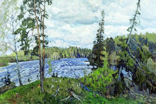 Tableau Stanislav Zhukovsky Vent d'avril pour habiller un grand mur vide de salon
