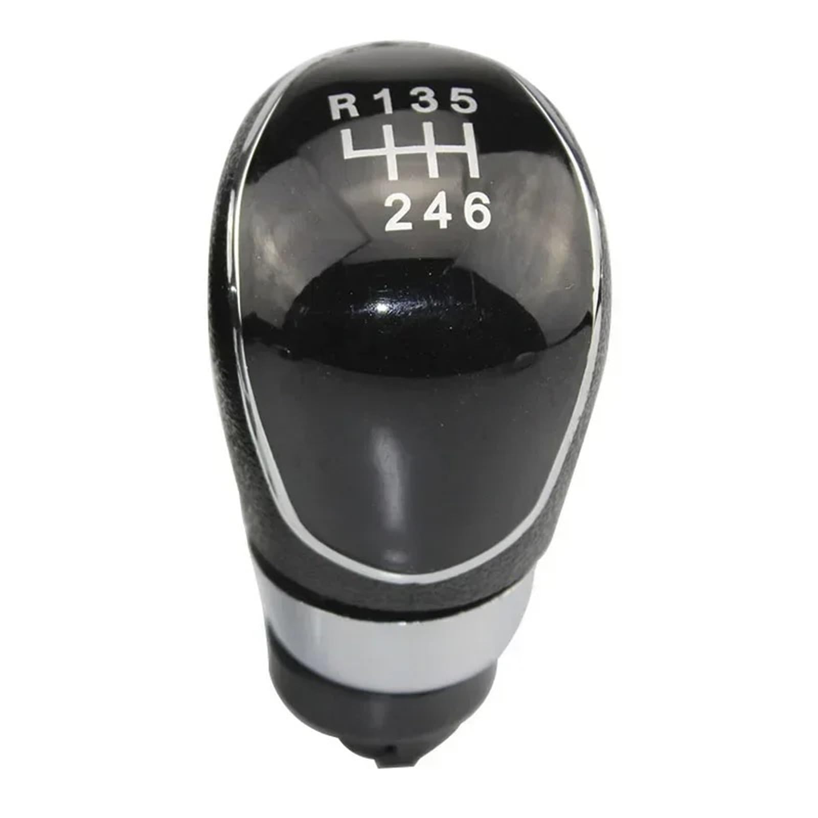 EHWLFVX Car Gear Shift for Mondeo MK4 for Fiesta MK7 2008-2013 5/6 Speed Gear Shift Knob Stick Head Lever Handle Automobiles Parts(6 Speed Black)