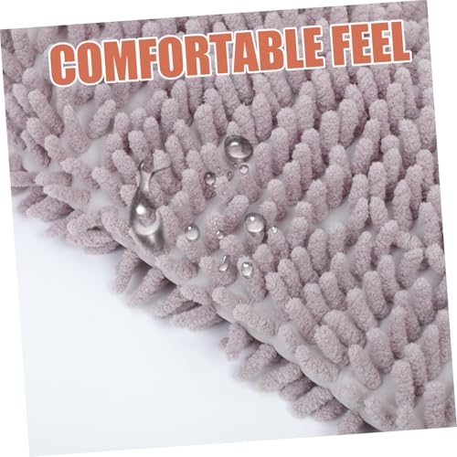 Tapis de bain chenille super absorbant et lavable en machine Abaodam - 4
