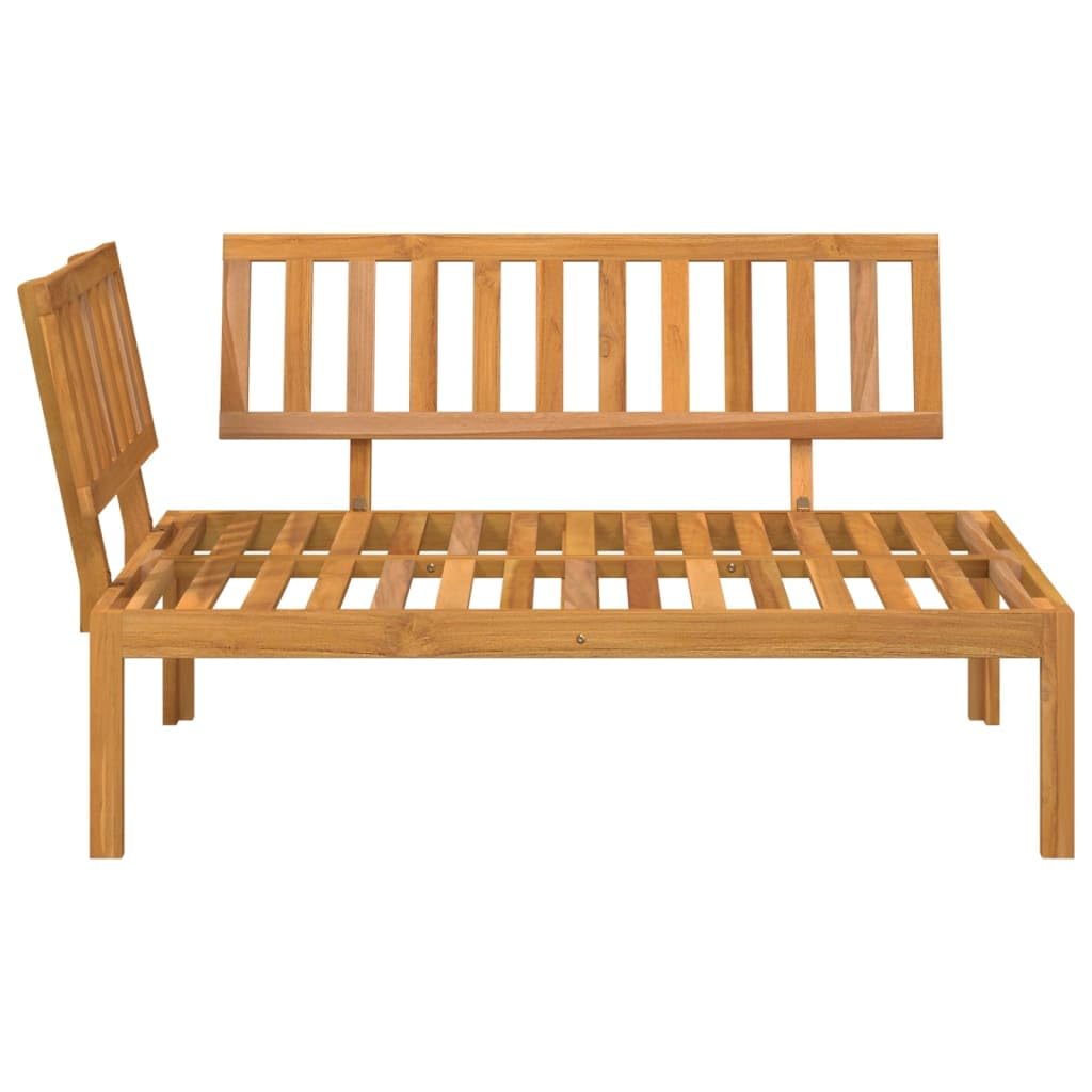 ZEYUAN Sofá de Esquina de palets para jardín Madera Maciza de Acacia, Sofas Exteriores De Jardin, Sofas De Terraza, Muebles Terraza Exterior - 365844