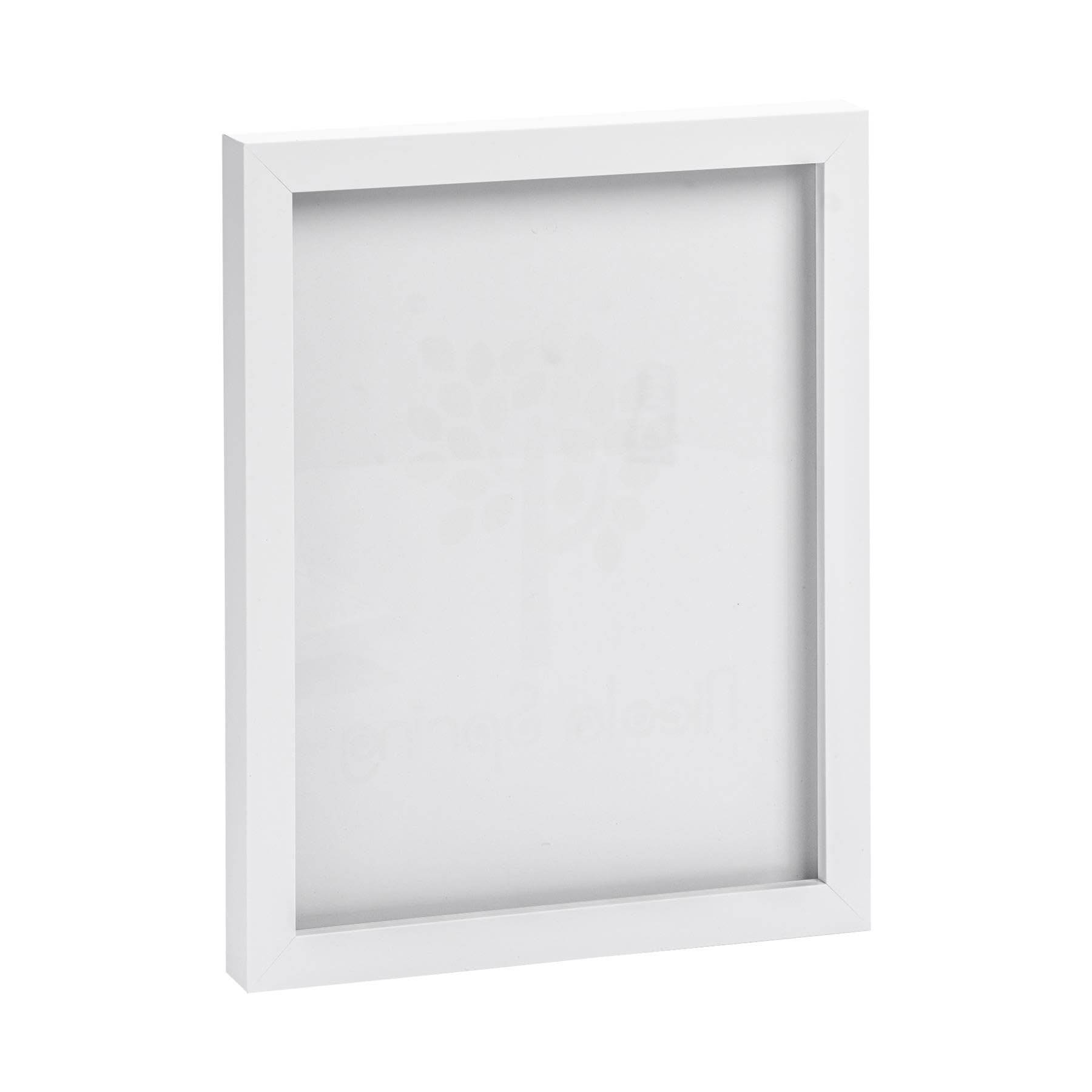 Nicola Spring Photo Frame - Fits Photo Size 8 x 10 (20 x 25cm) - Pack of 1 - White Picture Frame Wall Mounted Portrait with Stand Freestanding Certificate Poster Display