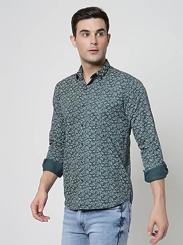 Image of ELYYORK Adwyn Peter Men's Cotton Printed Regular Fit Casual Shirt |Full Sleeve Shirt for men|shirt for men|men's shirt