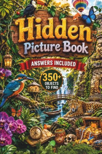 Hidden Picture Book For Adults: A Relaxing, Travel-Friendly Seek-and-Find Challenge with 350+ Hidden Objects to Find Across 20 Black-and-White Nature Scenes (Relaxing Seek and Find Books) image 2