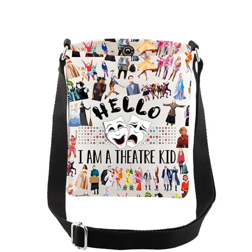 CMNIM Musical Gifts Hello I Am a Theatre Kid Crossbody Bag Musical Theatre Lover Gifts for Theater Nerd Actress