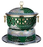 ESTHETIQUEMENT BEAU :Marmite traditionnelle chinoise en cuivre, la surface polie brillante scintille et reflète la lumière ambiante pour un effet visuel élégant