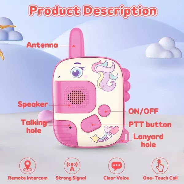 Walkie Talkie Children,Toy from 3 4 5 6 7 8 Years Boy 3-8 Years Gift Ideas Walky Talky Gift Boy Outdoor Games for Boys Radio Children's Toy Toys - Image 7 thumbnail