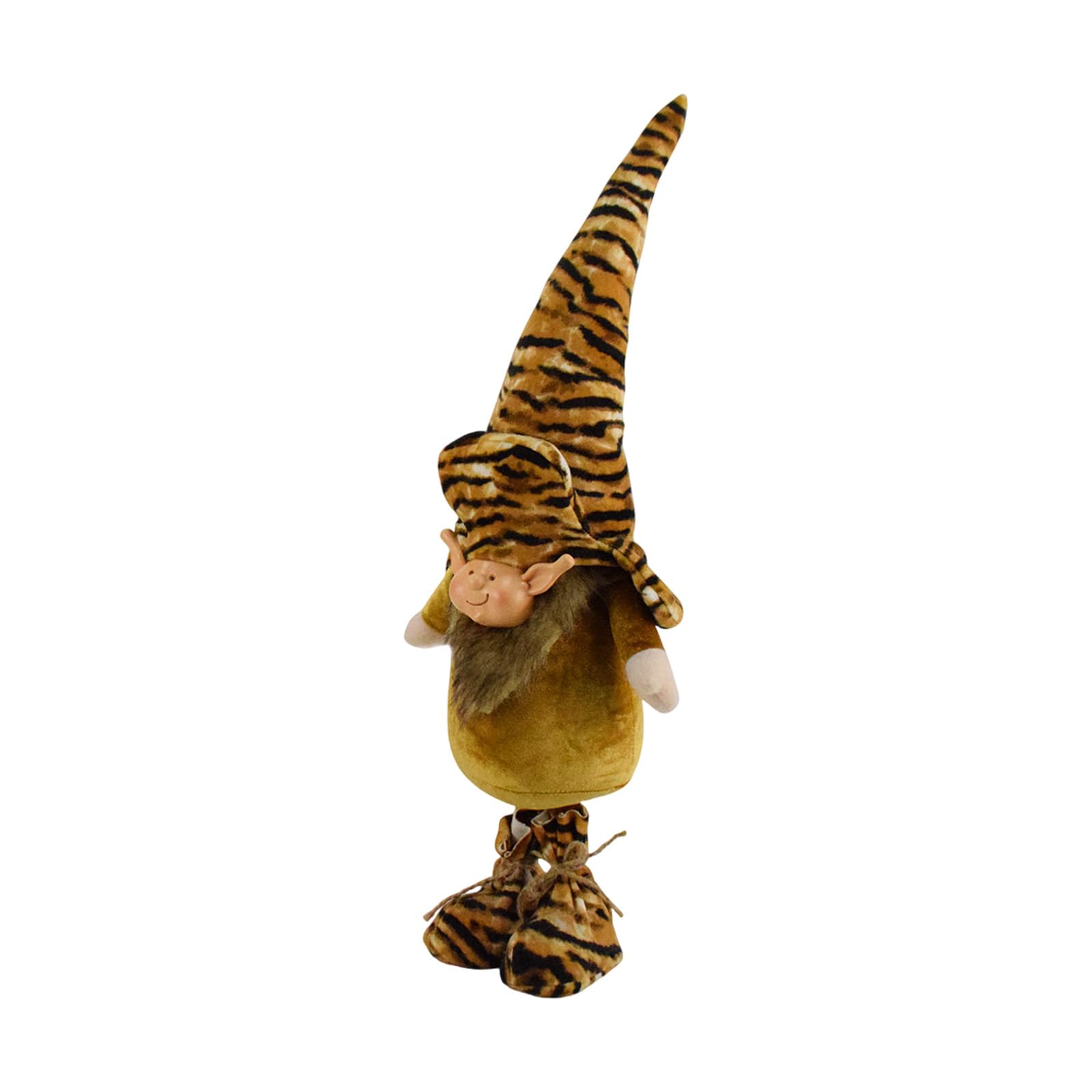 Nucelit Dwarf Christmas Party Decoration Striped Prints Dwarf Figurines Ornament for Winter Holiday Christmas Celebration Party Decoration