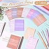 AmazingSpark 12 Pack Book Review Sticky Notes Back to School Mini Self Stick Book Review Notepad Colorful Reading Tracker for Readers Bookish Bookworm Gift (Morandi) #4