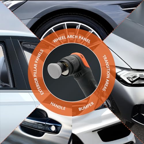 Image of SPTA PRO Gray Mini Ultra-Fine Finishing Polishing Pads, 10Pcs 1.3inch /32mm Sponge Polishing Buffing Pads, Car Foam Detail Polishing Pad Kit for Car Detail Polishing, Small Area Polishing -FF103-10