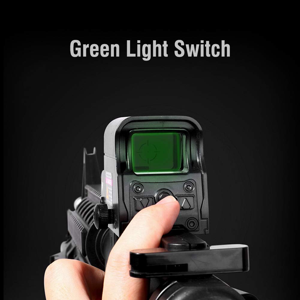 Mirino olografico - Mirino a Punto Luce Verde con Lente antiriflesso, Adatto per Binario 21-23 mm