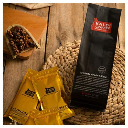 Miniatura 3 de Weasel Coffee Wild Civet Weasel Special Kaldi Café, molido, orgánico, 100% arábica, 1 bolsa de 7.1 onzas, paquete de 4 (1 paquete de 1.76 onzas)