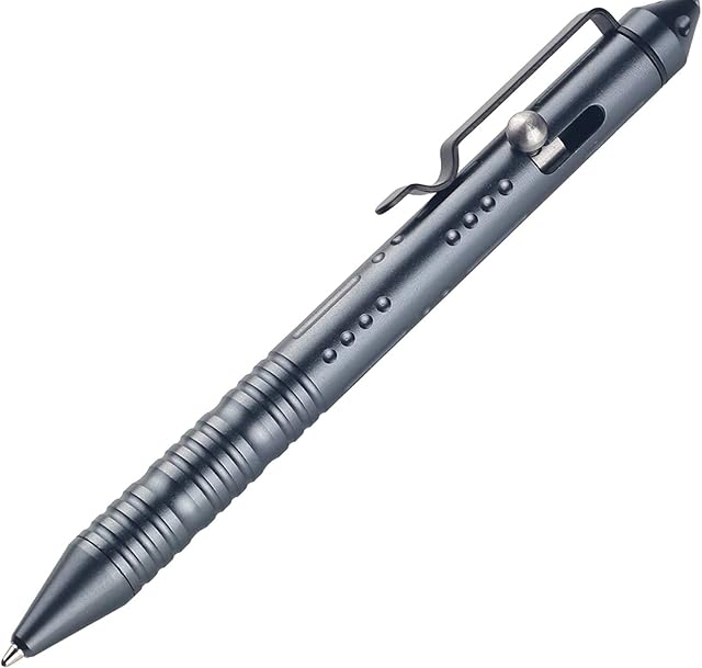 SMOOTHERPRO Ballpoint Pen EDC Bolt Action Pocket Pen for Business Office Premium CNC Machining Pen as Collection and Gift Color Gray(TP157)