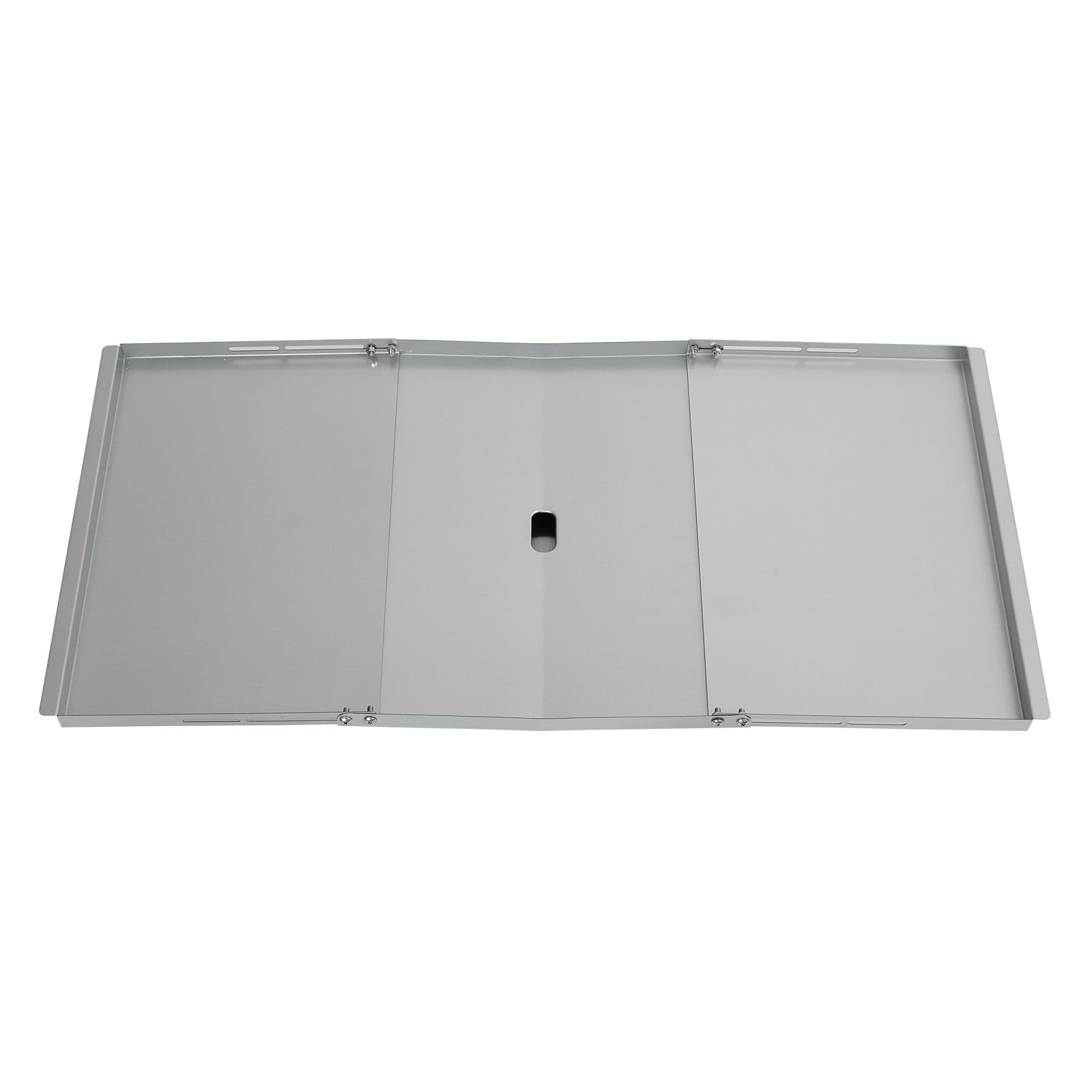 TAINO Bandeja universal para grasa con bandeja colectora universal, bandeja de goteo ajustable, accesorio para parrilla de gas, acero plateado