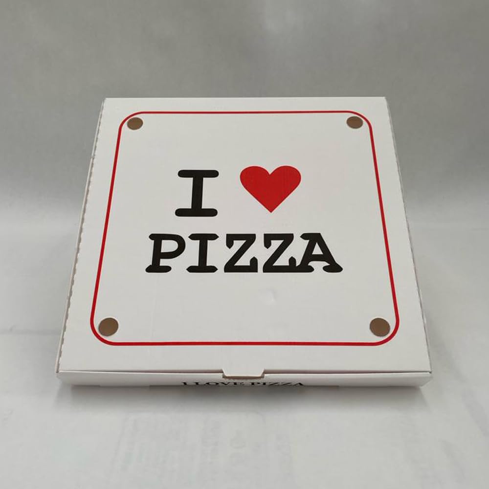 VVV Scatole Pizza 33x33 h 3,5 cm Chiusura Americana Cartone Porta Pizza Termico da Asporto