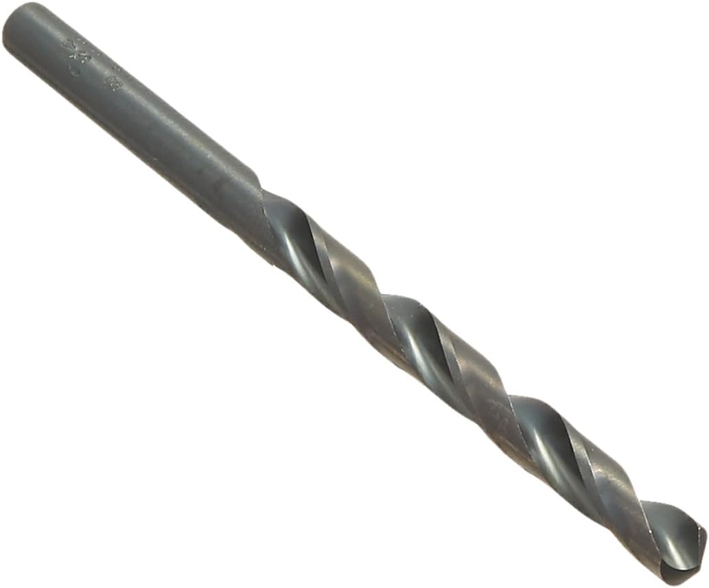 Triumph Twist Drill Co. 011216 1/4 Diameter T1B High Speed Steel Drill, Black Oxide Finish, 12-Pack