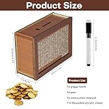 Zoom IMG-2 salvadanaio in legno riutilizzabile con Zoom IMG-2 salvadanaio in legno riutilizzabile con