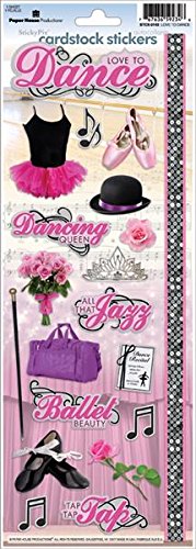 Paper House Productions STCX-0143E Cardstock Stickers, Dance