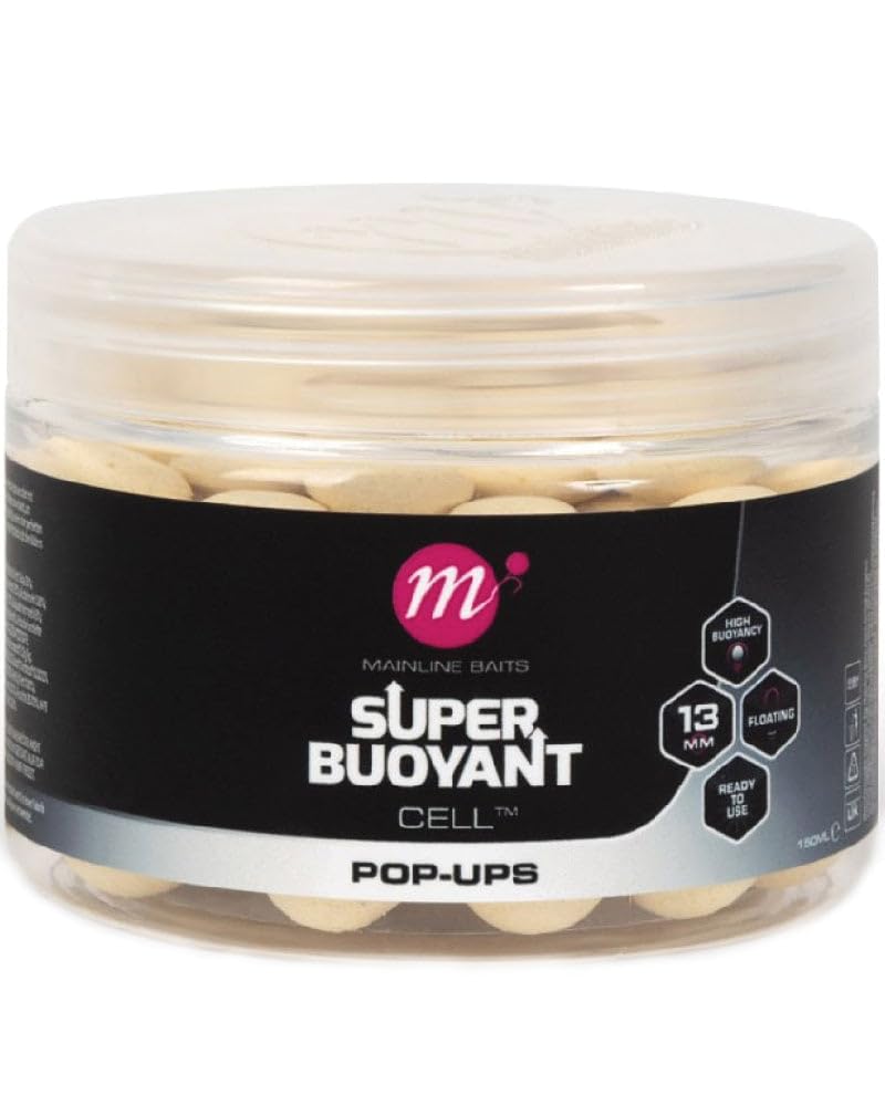 Mainline Cell Super Buoyant Pop-Ups 13mm White
