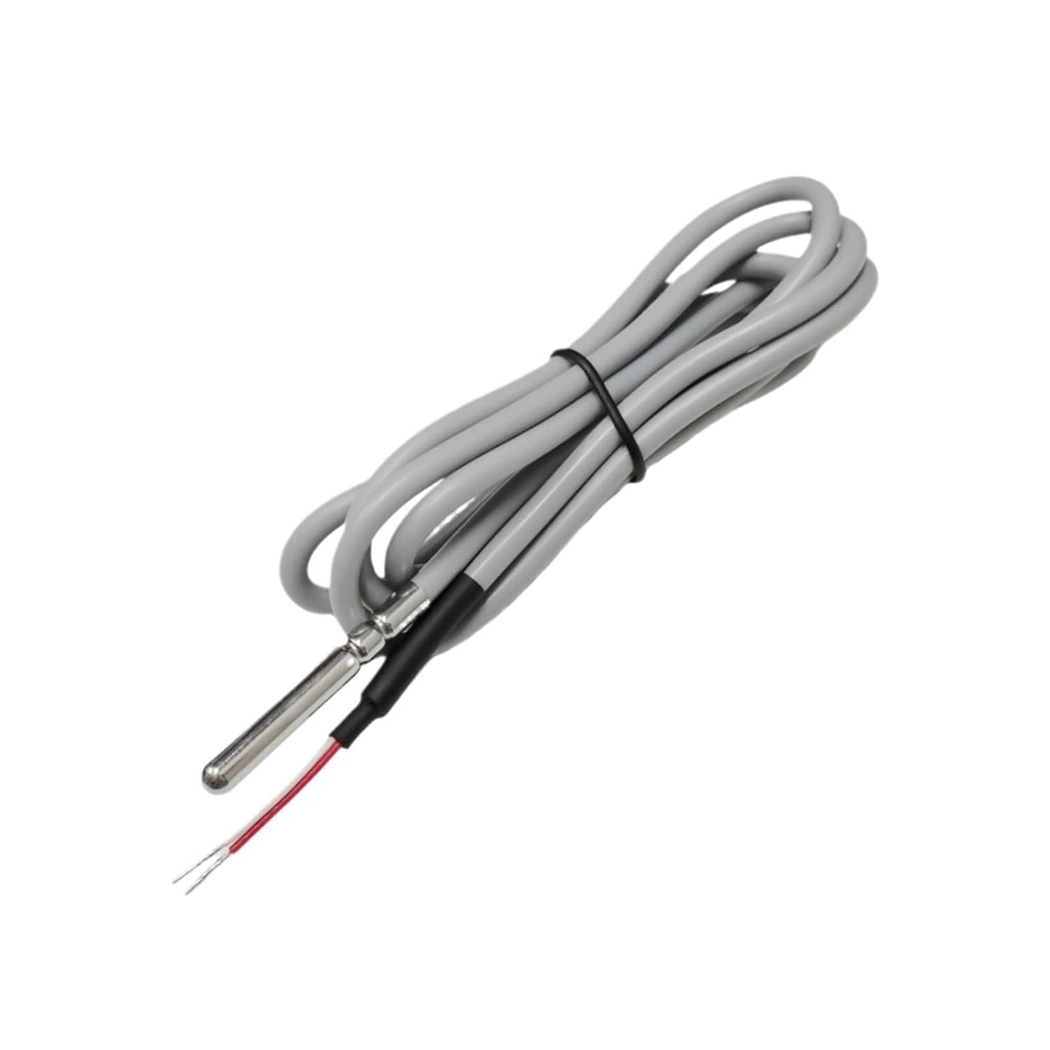 NTC 10K 5x40mm Double Track Roller Waterproof Temperature Probe Silicone Wire Temperature Resistance 200 Degrees B3950 1% 1M(B3950-20K-L1M-1PCS)