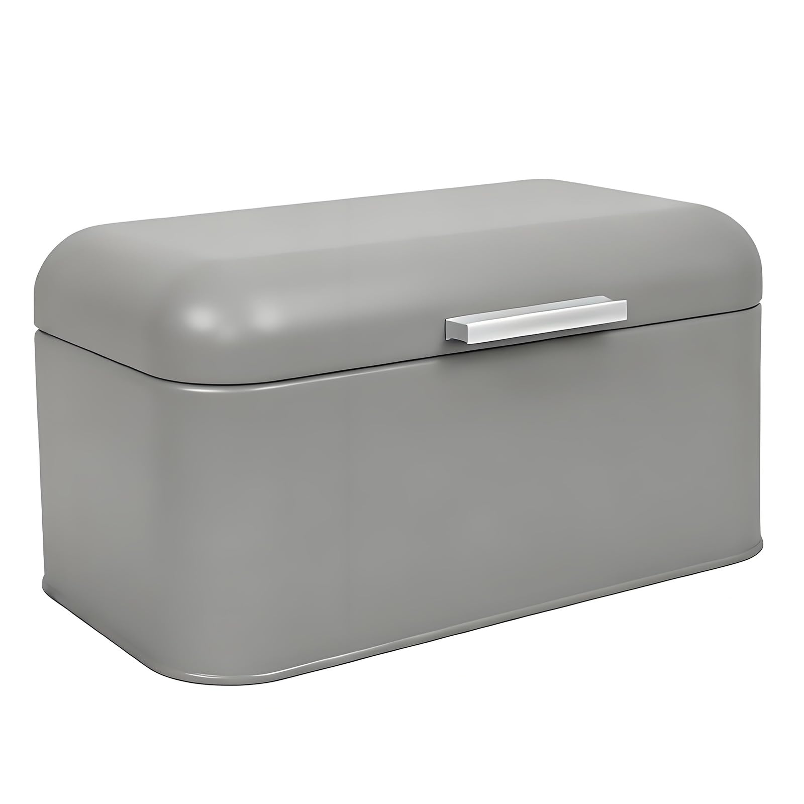 Snorvixre Iron Bread Bin with Lid Large Capacity Food Storage Container for Countertop Kitchen Accessories Metal Bread Storage