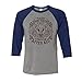 Forever After All Three-Quarter Raglan Sleeve Baseball Shirt Unisex X-Small Grey/Navy