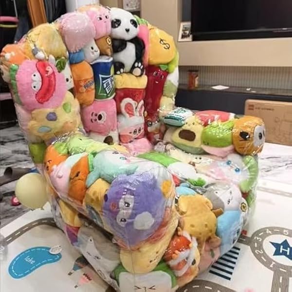 Прозрачный чехол для дивана для хранения мягких игрушек не надувной органайзер для игрушек из ПВХ для детей плюшевый мишка сумка для хранения в гостиной спальне прозрачная
