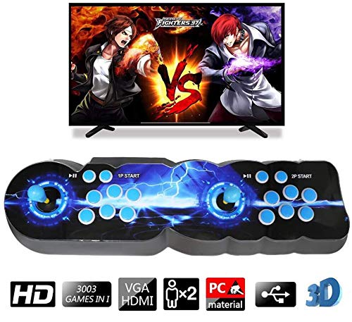 ZEHNHASE 3D Console per Videogiochi, 2 Giocatori Joystick Arcade Console 3003 Giochi Tutti in 1 Giochi Arcade,1280 * 720 Full HD, HDMI VGA USB Nuova Sistema Arcade Game Console (3003 Giochi)