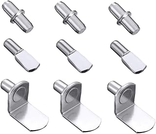 DOITOOL Metal Shelf Brackets Shelf Support 60pcs Stainless Steel Simple Shelf Bracket Shelf Support Shelf Bracket Pegs for Store Shelf Brackets Shelving Brackets