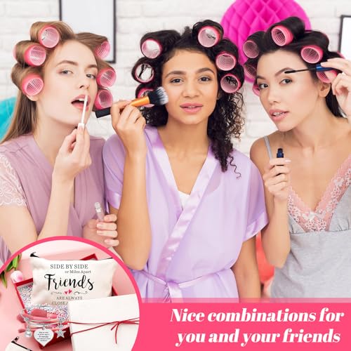 Abbylike 20 Pieces Friends Gifts Bulk for Women Friendships Bracelet Makeup Bag Friendsgiving Long Distance Gifts for Galentines Valentine Day Friend Group Birthday Family Sister2