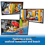 LEGO City Seaside Harbour with Cargo Ship Set, Educational Port Building Toy for Kids, Boys and Girls Aged 8 and Over, Model Container Crane and Boat with 8 Minifigures, Birthday Gift Idea 60422 - Image 5