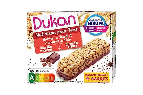 Dukan Barres de Son d'Avoine aux Graines de Chia 111 g