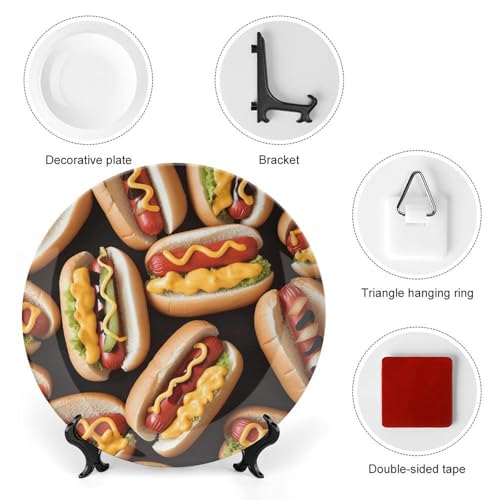 Assiette décorative en céramique et support pour sublimer un meuble vide