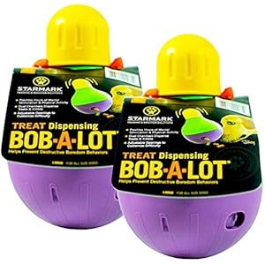 Starmark (2 Pack) Large Bob-A-Lot Interactive Dog Toys