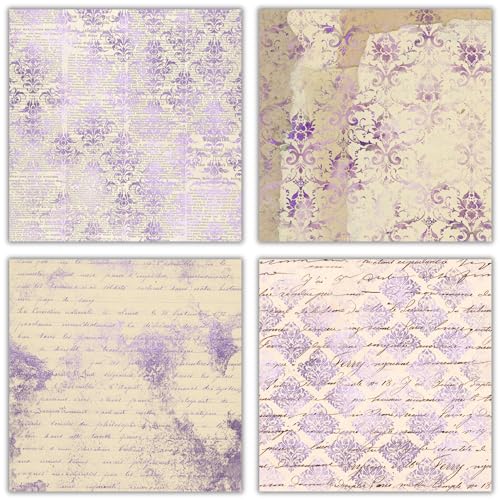 Papier violet éphémère pour scrapbooking journal indésirable et signets - 2