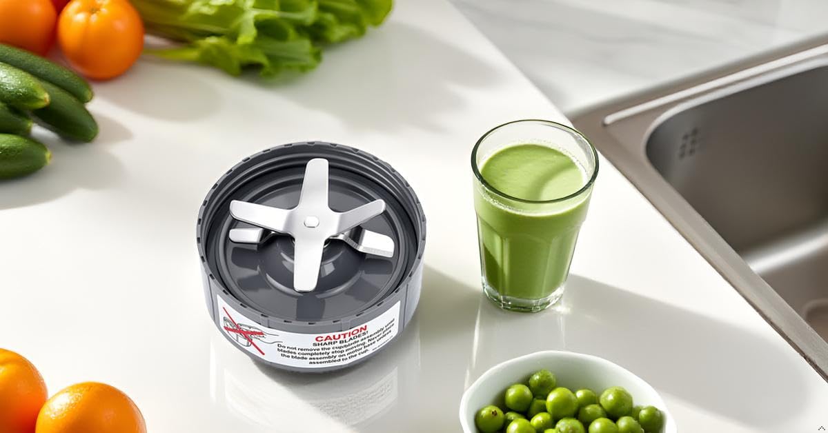 Zamienne ostrza do sokowirówki, szare, pasują do oryginalnych NutriBullet 600 W/900 W Pro Extctor Blade z silikonowym pierścieniem O-ring do części zamiennych NutriBullet Blender Blade