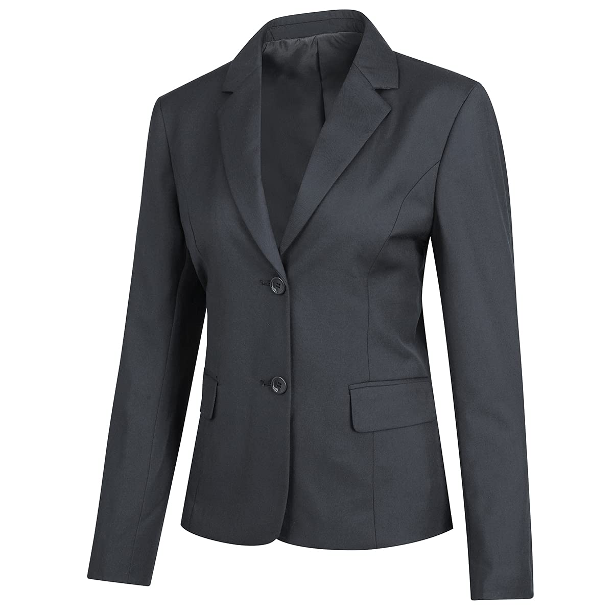 YUNCLOS Blazer Femme Chic Veston Élégant Tailleur Travail Business Veste De Costume Décontracté Boutonné Coupe Ajustée
