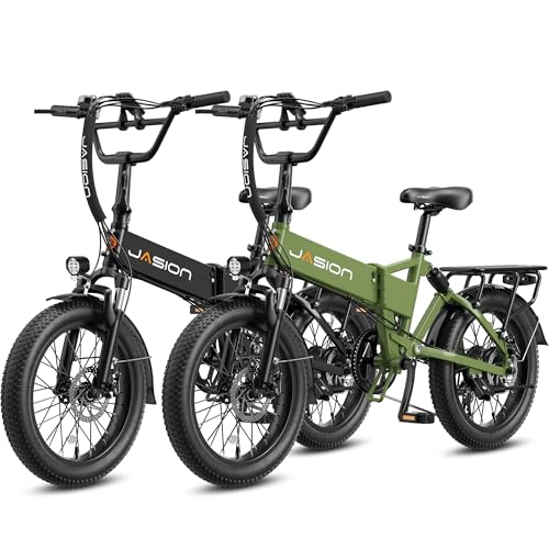 Jasion EB7 20" Foldable Electric Bike Fat Tire for Adults,