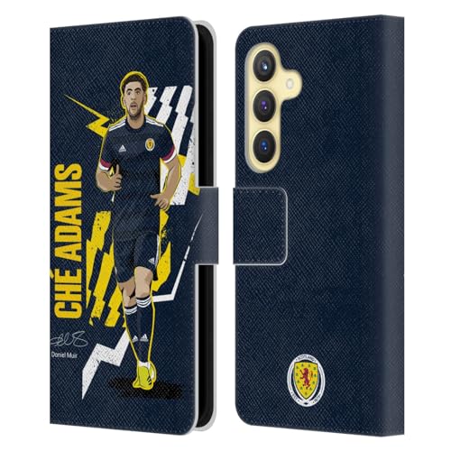 Carcasa Che Adams Escocia Samsung S24 de cuero con soporte para tarjetas