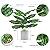 WUKOKU 2 pcs 16" Fake Plants Small Artificial Plants in Pots Faux Plants Indoor for Home Office Farmhouse Bedroom Desk Kitchen Windowsill Decor