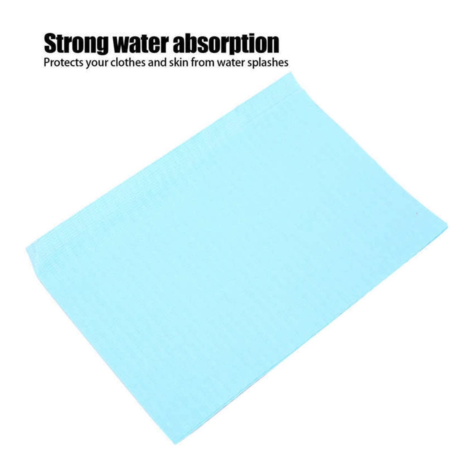 125 Einweg-Zahnlätzchen – Wasserdicht, 3-lagig, 33x45,7 Cm – Für Zahnarzt, Tattoo, Klinik & Pflege – Weiß