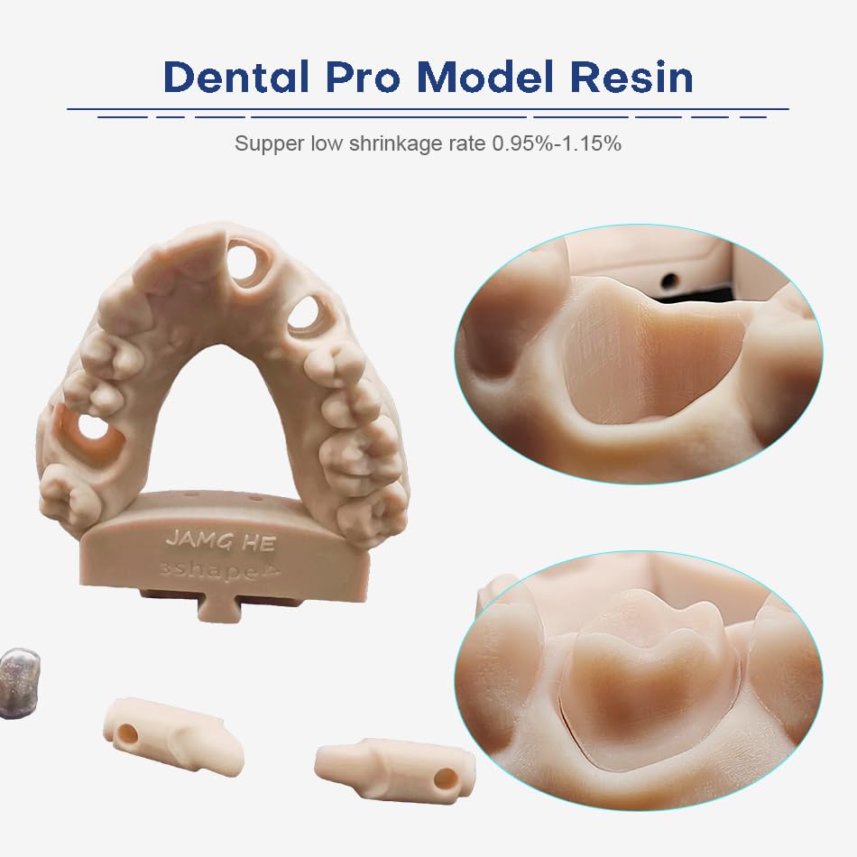 JAMG HE Dental Pro Model Hars - 3D Printerhars Voor Kronen, Bruggen, Orthodontie En Implantaten