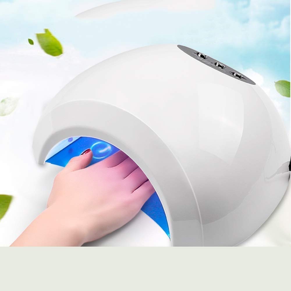 FAXIOAWA Lampada per Unghie a LED Essiccatore UV per Unghie 48W-24W Interruttore con impostazione Timer 10s/30s/60s e sensore Automatico per Smalto Gel